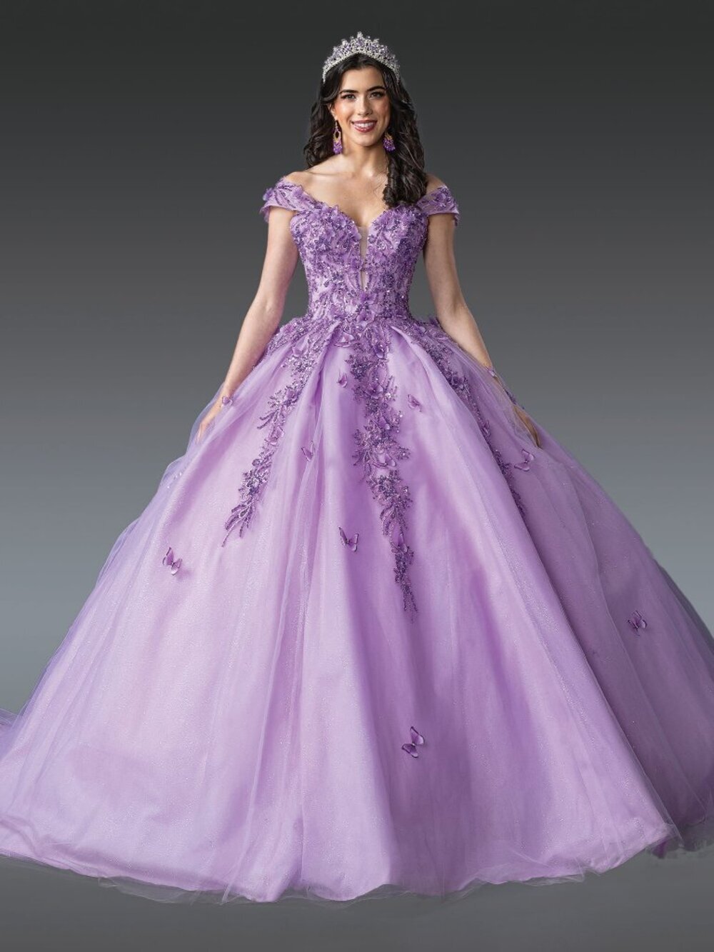 NEW LILAC Evening Gown Floor Length Formal Elegant Stunning 1923